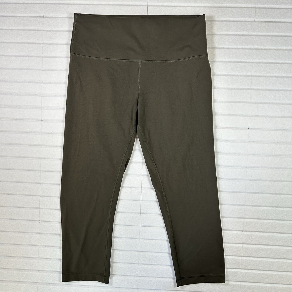 Lululemon Women's 12 Wunder Under Luxtreme High-Rise Crop Leggings- Army Green - Picture 2 of 8